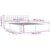 vidaXL Stauraumbett Hydraulisch Hellgrau Stoff 180&times;200 cm