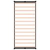 vidaXL Massivholzbett Schwarz 75x190 cm