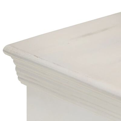vidaXL Sideboard Weiß 65x30x75 cm Massivholz Mango