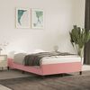 vidaXL Bettgestell ohne Matratze Rosa 120x190 cm Samt