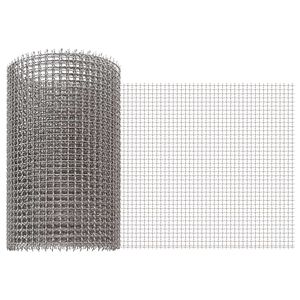 vidaXL Mesh Bildschirm 20 x 1000 cm 3 Mesh Edelstahl 201 Silber