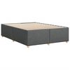 vidaXL Bettgestell ohne Matratze Dunkelgrau 140x190 cm Stoff