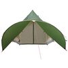 vidaXL Teepee Zelt mit Dach Gr&uuml;n und Grau 600 x 600 x 347 cm