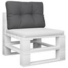 vidaXL Palettenkissen Anthrazit 60x40x12 cm Stoff