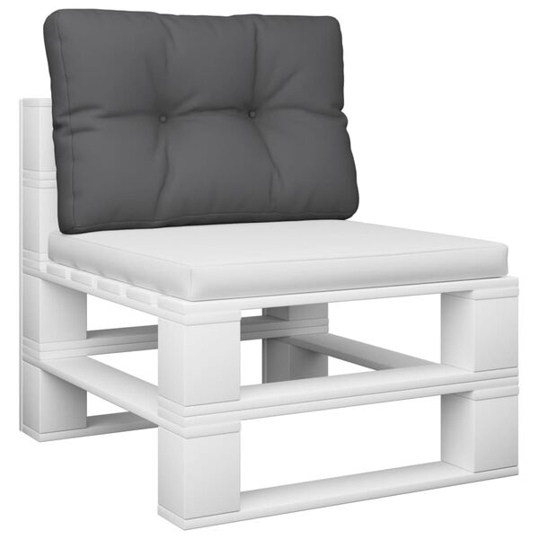 vidaXL Palettenkissen Anthrazit 60x40x12 cm Stoff