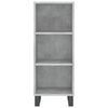 vidaXL Highboard Betongrau 34,5x34x180 cm Holzwerkstoff