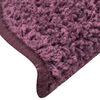 vidaXL Stufenmatten 30 Stk. 56x17x3 cm Dunkelviolett Halbrund