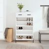 vidaXL Schuhschrank Hochglanz-Wei&szlig; 60x35x105 cm Holzwerkstoff