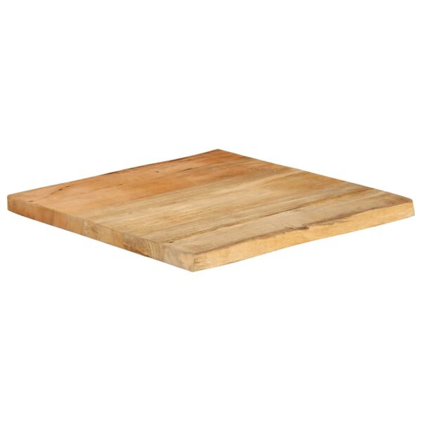 vidaXL Tischplatte mit Baumkante 60x60x3,8 cm Massivholz Mango