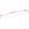 vidaXL Tischplatte 100x30x2,5 cm Rechteckig Raues Massivholz Mango