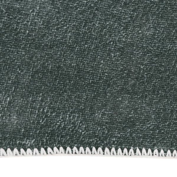 vidaXL Teppich Waschbar Faltbar Grau 140x200 cm Polyester