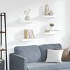 vidaXL Schwebende Wandregale 4 Stk. Wei&szlig; 50x23x3,8cm MDF