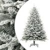 vidaXL K&uuml;nstlicher Weihnachtsbaum Beschneit Gr&uuml;n 210 cm PVC PE