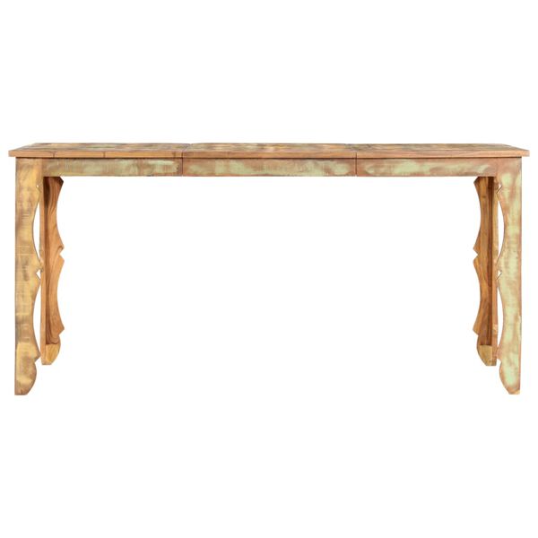 vidaXL Esstisch 160&times;80&times;76 cm Recyceltes Massivholz