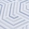 vidaXL Matratzenauflage Wei&szlig; 90 x 200 cm Jacquard-Stoff