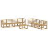 vidaXL Outdoor-Sofagarnitur 9 pcs Wei&szlig; 59 x 59 x 37 cm