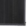 vidaXL Teppich Rechteckig Grau 80x200 cm Bambus