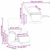 vidaXL Massage Relaxsessel Schwarz 91 x 71 x 105 cm Samt