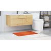vidaXL Rutschfeste Badmatte Orange 60 x 90 cm PP