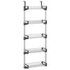 vidaXL T&uuml;r-Organizer mit 5 Ablagen 52x20x135 cm Aluminium