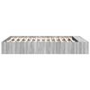 vidaXL Bettgestell Grau Sonoma 120x190 cm Holzwerkstoff