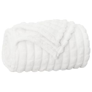 vidaXL &Uuml;berwurfdecke Wei&szlig; 150 x 130 cm Fleece