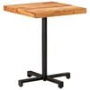 vidaXL Bistrotisch Quadratisch 60x60x75 cm Akazie Massivholz