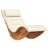 vidaXL Sonnenliege mit Kissen 2-Person 2 pcs Braun Massivholz Akazie