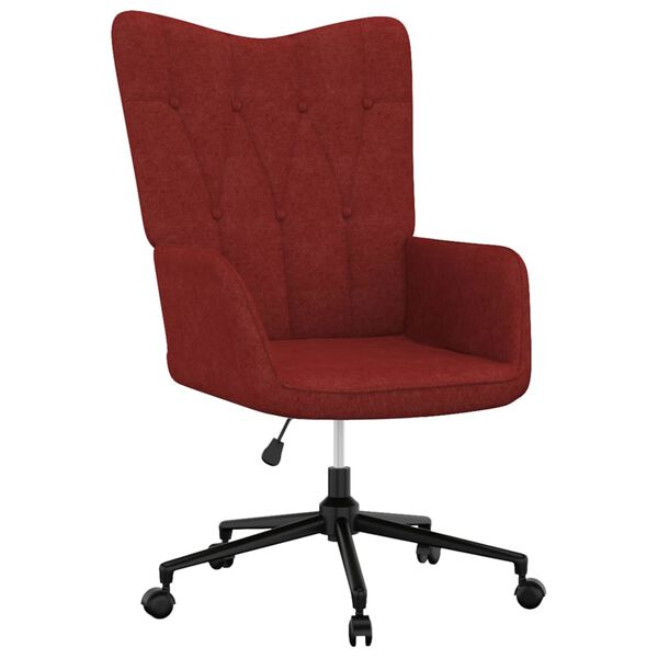 vidaXL Relaxsessel Weinrot Stoff