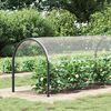 vidaXL Transparente Plane mit &Ouml;sen 2x8 m PVC