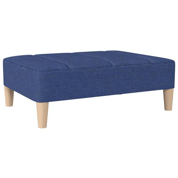 vidaXL Fu&szlig;hocker Blau 78x56x32 cm Stoff