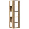 vidaXL Eck-B&uuml;cherregal 5 B&ouml;den Artisan-Eiche 50x50x179cm Holzwerkstoff