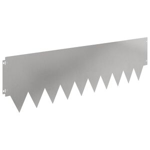 vidaXL Rasenkante 20 stk. 103 x 30 cm Stahl Silber