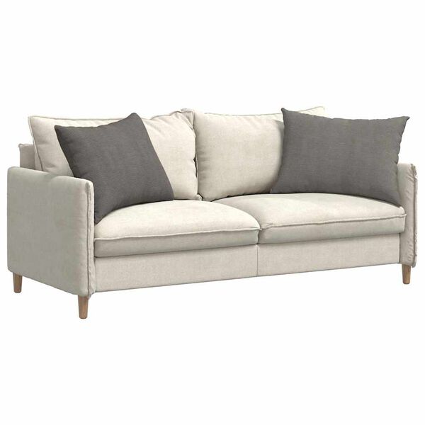 vidaXL Sofakissen 2 St&uuml;ck Hellgrau 70 x 50 cm Cordstoff