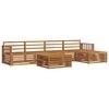 vidaXL Outdoor-Sofagarnitur 6 stk. Natur Massivholz Akazie