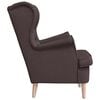 vidaXL Sessel Dunkelbraun 74x84x100 cm Stoff