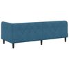 vidaXL Eckbettgestell mit Kopfteil Blau 80 x 200 cm Samt