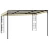 vidaXL Wand-Pavillon 3x4 m Creme Stoff
