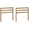vidaXL Armlehne 2 pcs Natur 79 x 4 x 73 cm Massivholz Akazie