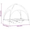 vidaXL Hundebett Braun 122 x 93 x 106,5 cm Stahl