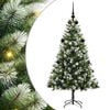 vidaXL K&uuml;nstlicher Klapp-Weihnachtsbaum mit Schnee&uuml;berzug 150 LEDs
