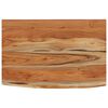 vidaXL Wandregal 60x40x3,8 cm Rechteckig Massivholz Akazie Baumkante