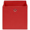 vidaXL Aufbewahrungsboxen 4 Stk. Rot 32x32x32 cm Stoff