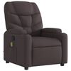 vidaXL Massagesessel Dunkelbraun Stoff