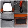 vidaXL Sofort Zelt Grau und Orange 280 x 280 x 160 cm Stahl