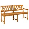 vidaXL Bank Outdoor Natur 150 x 55,5 x 90 cm Massivholz Akazie