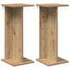 vidaXL Pflanzenst&auml;nder 2 pcs Artisan-Eiche 25 x 25,5 x 60,5 cm