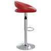 vidaXL Barhocker 2 Stk. Weinrot Kunstleder