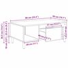 vidaXL Couchtisch Artisan-Eiche 90 x 50 x 26,5 cm Holzwerkstoff