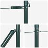 vidaXL Zaunpfosten 7 pcs Gr&uuml;n Stahl